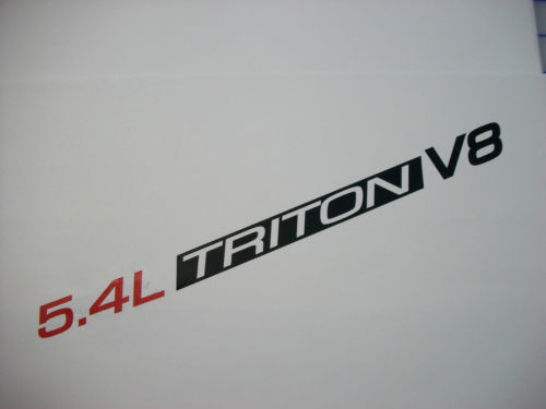 5.4L Triton V8 (paire) Autocollants de capot emblème Ford F150 F250 F350 Expedition