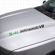 Autocollants en vinyle pour capot V8 5.4L personnalisés pour Musclecar F250/350 Expedition_8