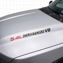 Autocollants en vinyle pour capot V8 5.4L personnalisés pour Musclecar F250/350 Expedition_9