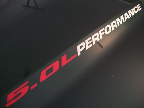 5.0L PERFORMANCE Capot en vinyle emblème 302 V8 Ford Mustang GT F150 2011 2012