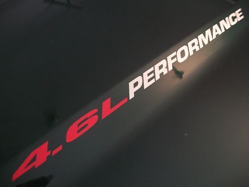 4.6L PERFORMANCE Autocollants de capot Ford Mustang GT F150 2010 09 08 07 06 05 04 03 02