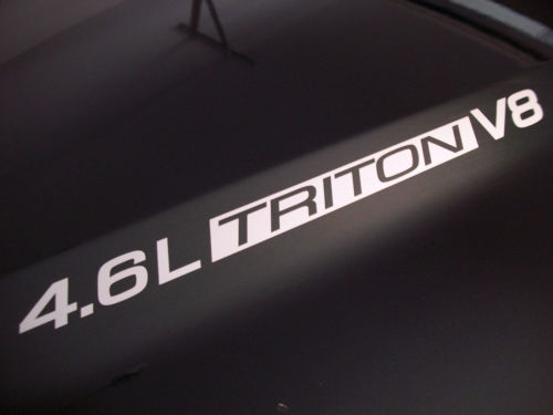 4.6L Triton V8 (paire) Autocollants de capot emblème Ford F150 F250