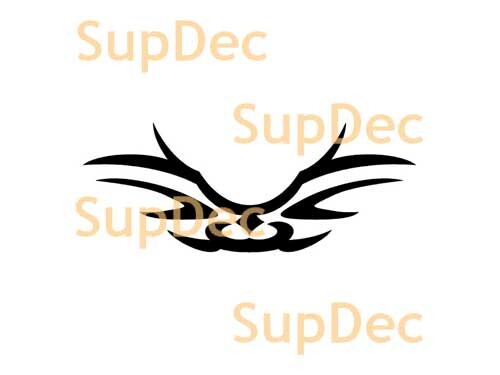 Autocollant en vinyle Tribal Flamme Symétrique pour voitures