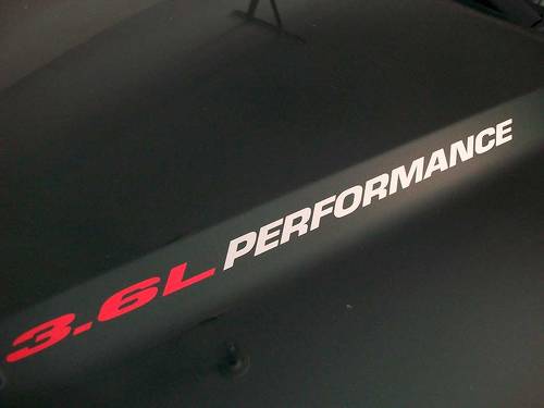 3.6L PERFORMANCE Autocollants de capot 2010 - 2020 Chevrolet Camaro RS V6