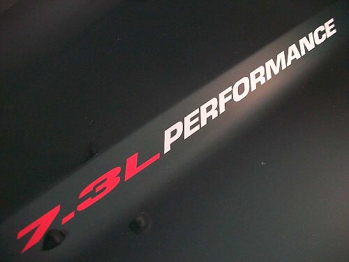 Autocollants en vinyle de capot performance 7.3L pour Musclecar F-250/350 Powerstroke Diesel 1998-2003