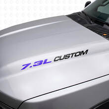 Nouveau Autocollant de capot POWERSTROKE 7,3 l, autocollant de style emblème, Musclecar F250 F350 Turbo Diesel
_7