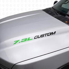Nouveau Autocollant de capot POWERSTROKE 7,3 l, autocollant de style emblème, Musclecar F250 F350 Turbo Diesel
_8