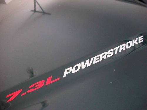 Nouveau 7.3L POWERSTROKE capot autocollant style emblème décalque Ford F250 F350 Turbo Diesel