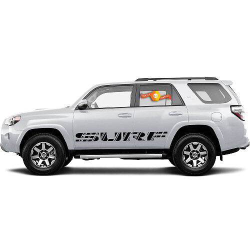 Autocollants de décalcomanie de bande latérale de graphiques de style rétro de Toyota 4Runner Surf