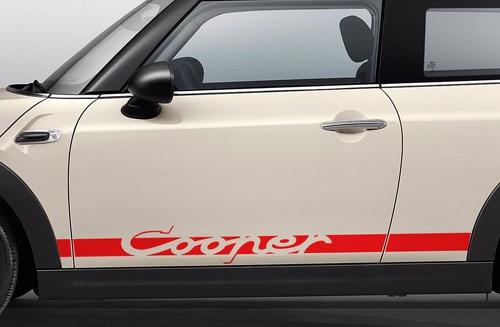 Mini Cooper S F56 2014-2016 - bandes latérales graphiques Porsche Carrera RS style-1