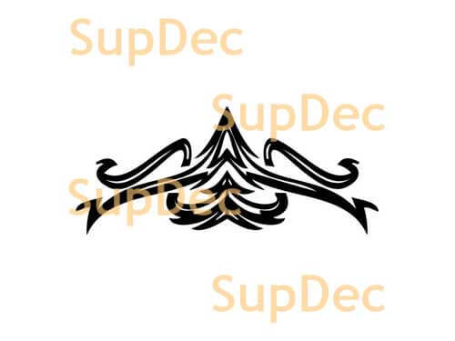 Autocollant Vinyle Flammes Courbes Style Tribal