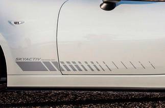 Mazda MX5 Miata panneau de porte côté bande graphique autocollant Skyactiv 1