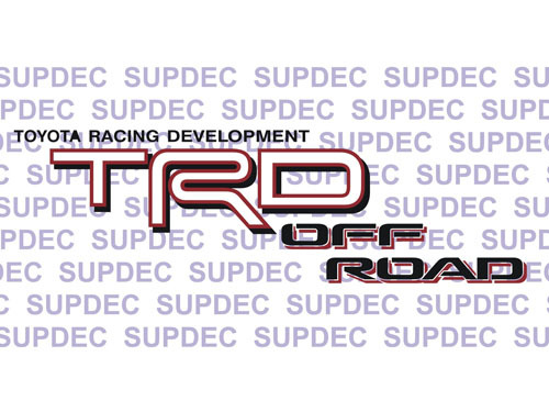 TRD Off Road Tacoma Tundra Quarter Panel Stickers Autocollants Off Road