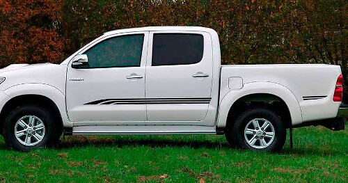 Ensemble de bandes adhésives accent pour Toyota Hilux 2015