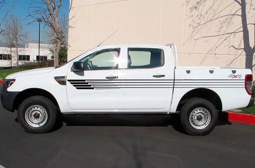 PC rayures pick up camion conique vinyle autocollant capot graphique pour camo van Ford ranger 2012 - 2020 autocollant