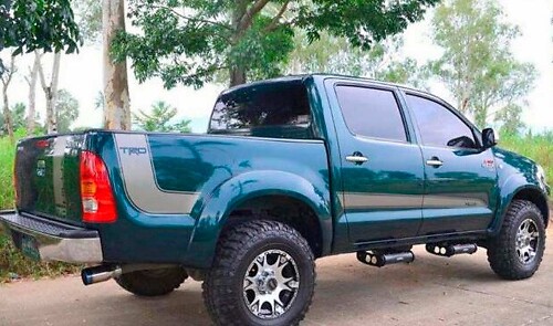 Ensemble d'autocollants vinyle de bandes latérales TRD pour Toyota Hilux