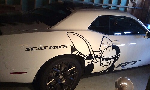 Set d'autocollants latéraux en vinyle Scat Pack Bee R/T 6.4L pour Dodge Challenger