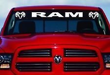 Autocollant de pare-brise Dodge Ram avec logos 44x4 ram, SRT8, hemi, SRT10, srt10
