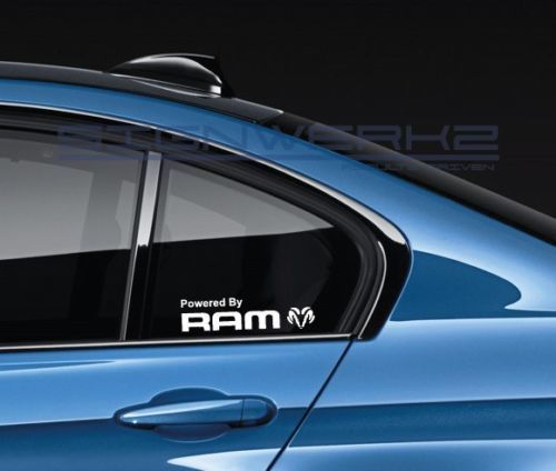 Powered By Ram Sticker autocollant logo emblème RAM SRT HEMI MOPAR Paire