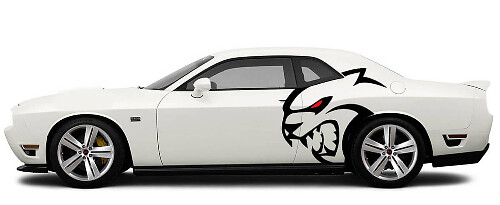 Ensemble d'autocollants en vinyle pour ailes arrière Hellcat pour Dodge Challenger