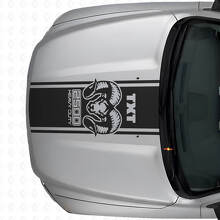 Kit d'autocollants en vinyle rayures latérales arrière et capot style Hemi pour Dodge Ram 1500 2500_5