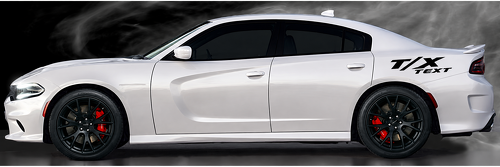 Autocollant en vinyle lettrage Performance T/X personnalisé pour aile arrière Dodge Charger