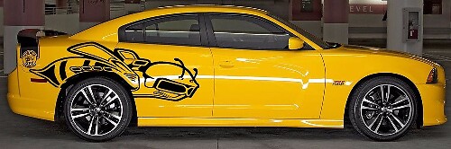 Kit d'autocollants latéraux Super Bee pour Dodge Charger 2013-2014