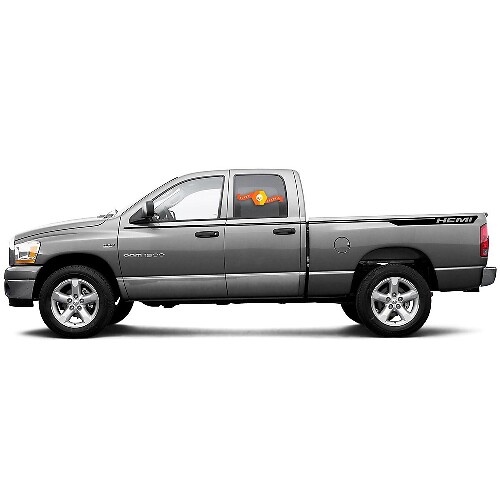 Autocollant vinyle latéral à rayures style Hemi pour Dodge Ram 1500