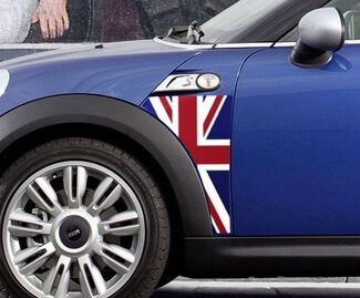 A Panel Mini Cooper R56 Union Jack UK drapeau autocollant autocollant graphique garde-boue
