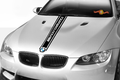 Autocollant Vinyle Bande M Performance pour Capot BMW Série 3 E90/E91/E92/E93 2005-2013