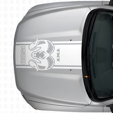 Autocollant vinyle bande capot texte personnalisé Hemi pour Dodge Ram 1500 2500_5