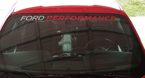 Autocollant vinyle bande pare-brise Performance pour Musclecar Musclecarmodel