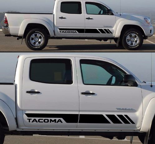 Kit de bandes autocollantes pour TOYOTA TACOMA marchepieds latéraux 2017 2016 2015 2014