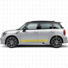 Kit de décalcomanies en vinyle à rayures latérales à damier pour Mini Countryman R60_5