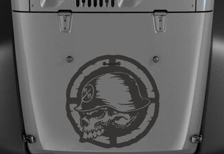Décalcomanies Jeep Wrangler Autocollant de capot en vinyle Mulisha en métal vieilli 20 x 20 H196