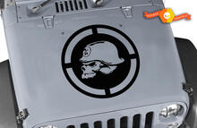 Jeep Wrangler Métal Mulisha Crâne Vinyle Capot Autocollant JK TJ LJ 20 x 20
 2