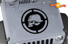 Autocollant en vinyle tête de mort style Metal Mulisha pour capot de Jeep Wrangler_2