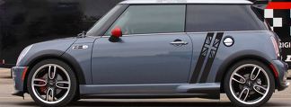 Mini Cooper S JCW Clubman Countryman Angled Side Stripes Graphics Drapeau britannique