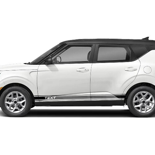 Kit de stickers vinyle bandes latérales de course personnalisées pour Kia Soul