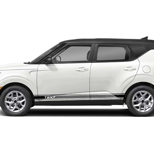 Autocollants graphiques à rayures de course pour porte latérale, décalcomanies pour KIA SOUL
