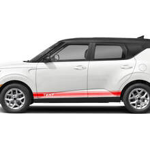 Kit de stickers vinyle bandes latérales de course personnalisées pour Kia Soul_2