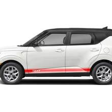 Autocollants graphiques à rayures de course pour porte latérale, décalcomanies pour KIA SOUL
 2