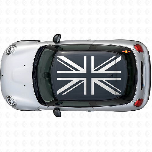 Ensemble d’autocollants vinyle drapeau britannique Union Jack pour toit MINI Cooper S JCW
