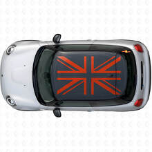 Ensemble d’autocollants vinyle drapeau britannique Union Jack pour toit MINI Cooper S JCW_4