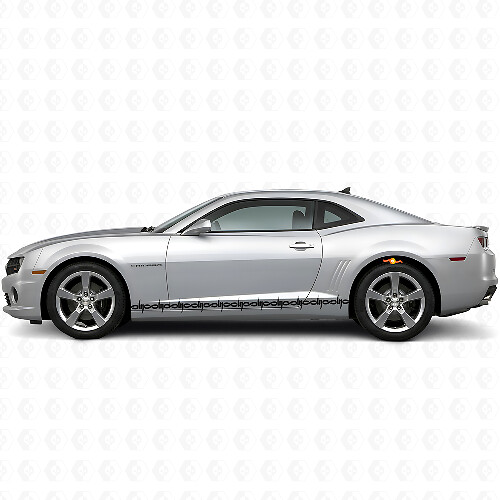Kit de décalcomanies vinyle bandes latérales en fil barbelé pour Dodge Challenger Charger