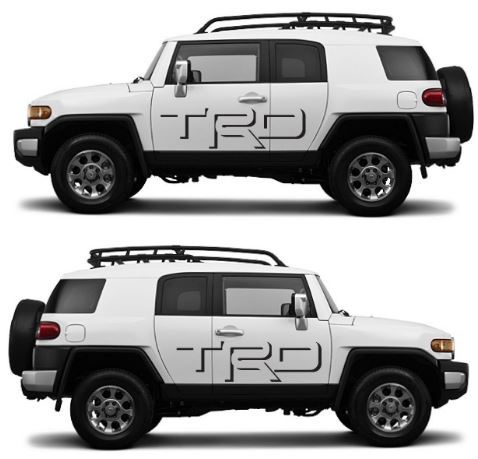 TRD Shadow Toyota FJ CRUISER Autocollant Vinyle Porte Latérale Graphics 5