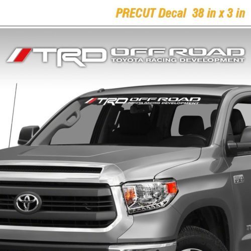 Décalcomanie Pare-brise Style Tout-Terrain TRD pour Toyota Tacoma/Tundra