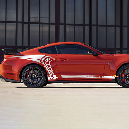 Autocollants de bandes graphiques latérales arrière pour Ford Mustang Cobra
