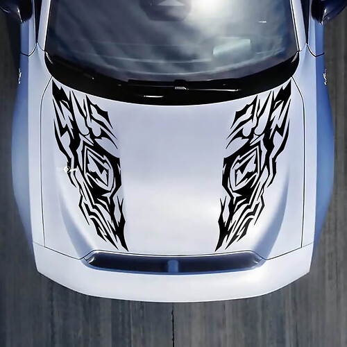 Hood Double Trible Decal Sticker pour Dodge Charger Electric
