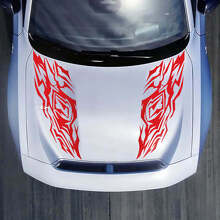 Hood Double Trible Decal Sticker pour Dodge Charger Electric
 3